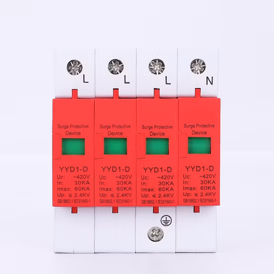 SPD 20ka 2p 3p AC China Electrical Equipment Surge Protective Device