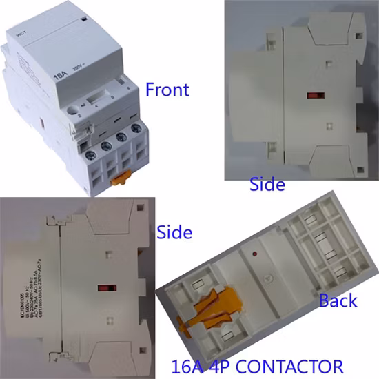 4p 20A 380V DIN レール モジュラー AC コンタクタ、自動シャッター制御用